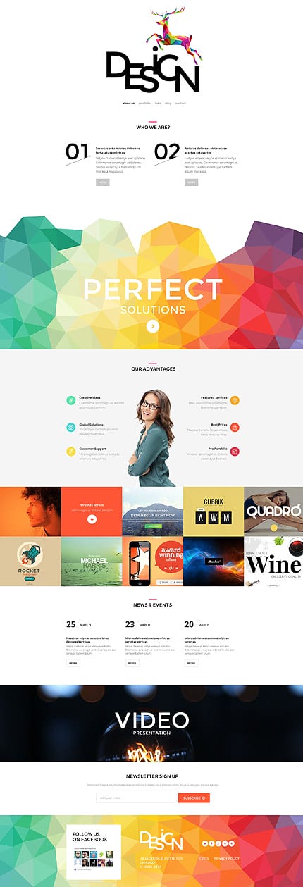 
Website Design WordPress Template
