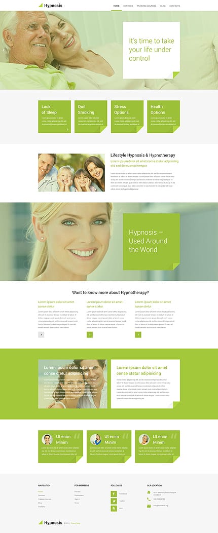 
Hypnotherapy WordPress Template
