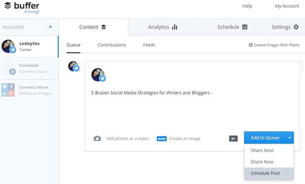 Buffer Screenshot
