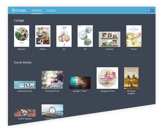 Fotojet Styles Photo Collage Maker