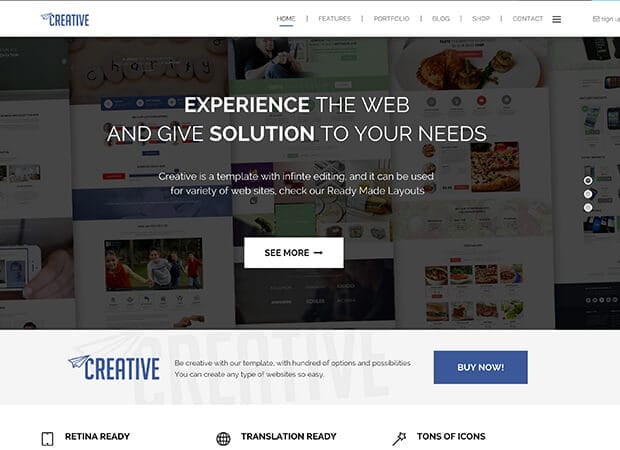 Creative WordPress Theme