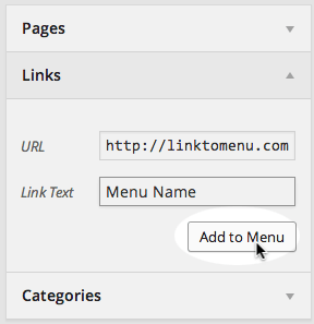 Create Menus
