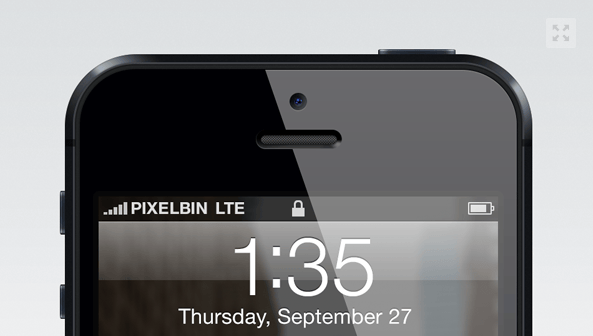 Apple iPhone 5 Vectorized Mockup by Thom Van Der Weerd