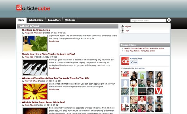 Article Cube