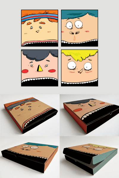 CaricaturedPizzaBox