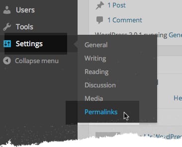 Go to Settings and select permalinks