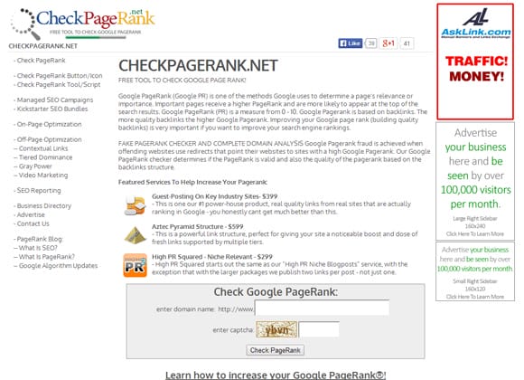 CheckPageRank