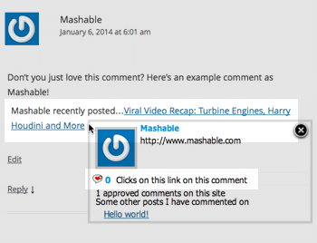 Comment Luv Sample Comment
