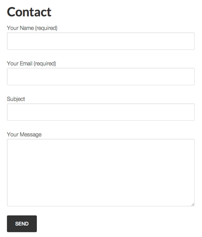 Contact form 7 WordPress
