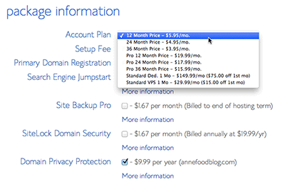 Fill up important details