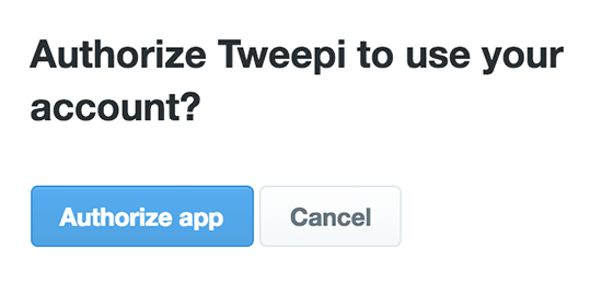 Authorize app