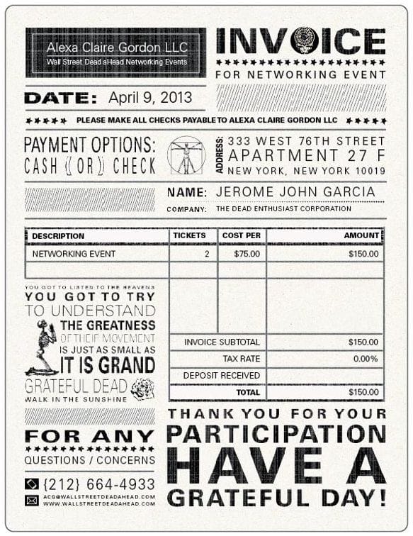 Vintage Invoice