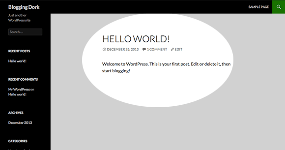 Here is how a sample content looks like