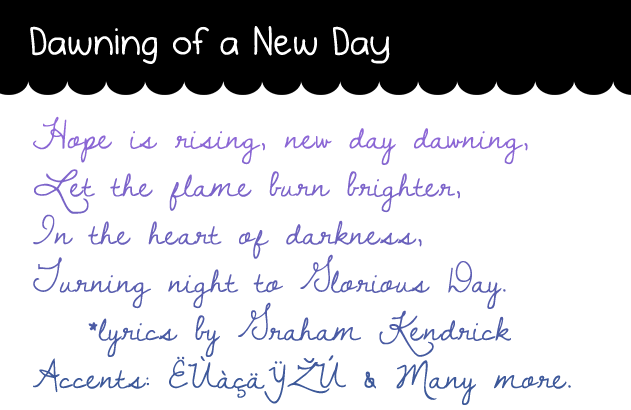 Dawning of a New Day