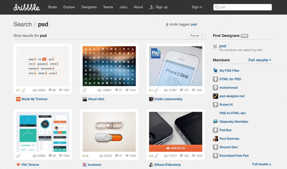 dribbblepsd