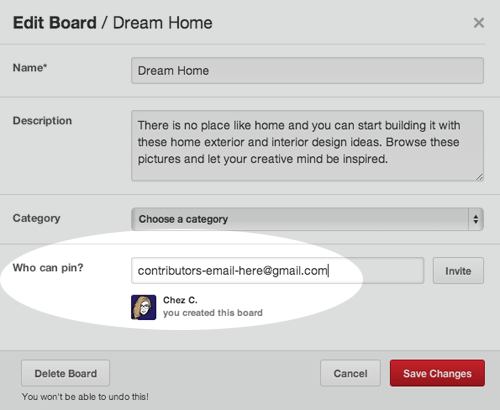 Add your contributor's first and last name or EMAIL
