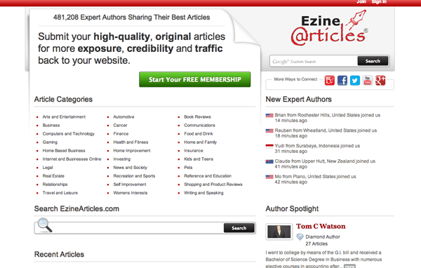 Ezine Articles