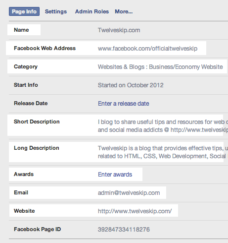 Page Info