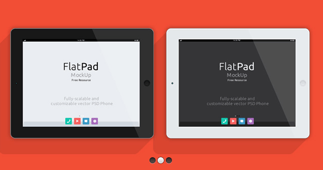 iPad Flat Mockups PSD