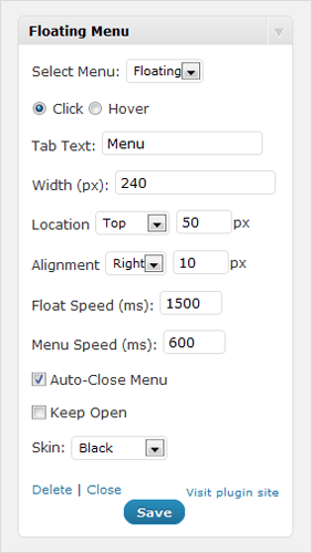 FloatingMenu