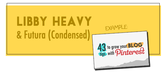 Libby and Futura Font