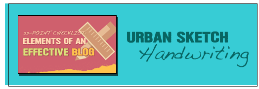 Urban Sketch & Handwriting