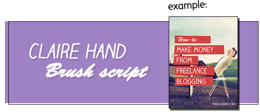 Claire Hand & Brush Script