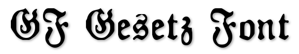 GFGesetzFont