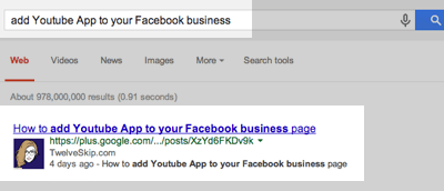 Google indexing content