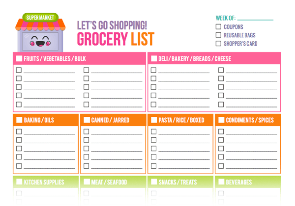 Super Cute Printable List