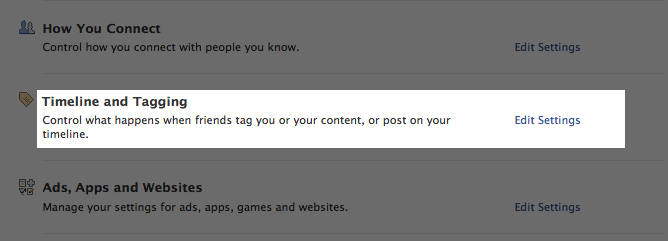 timeline and tagging