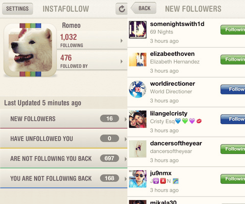 Instafollow App