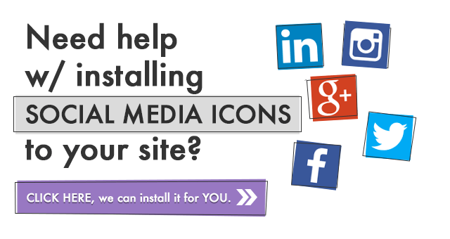 Social Media Icon Installation Service