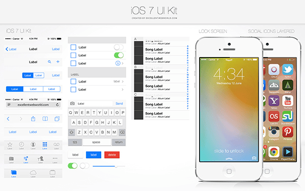 IOS7UIKitPSD