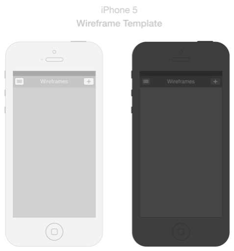 Iphone 5 Wireframe