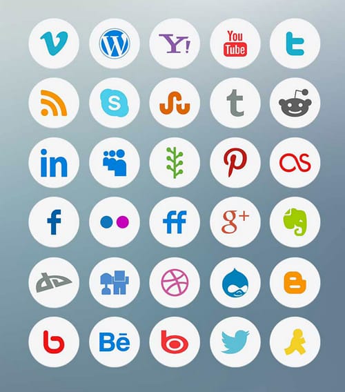 Light Social Icons