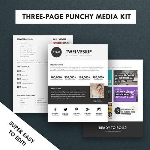 Three-Page Media Kit Template