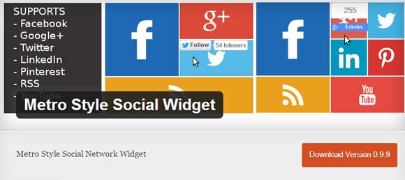 MetroStyleSocialWidget