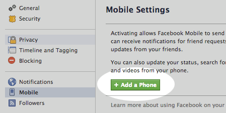 Click the Add a Phone button