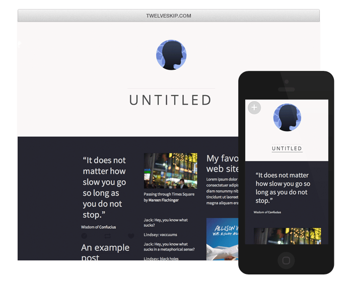 Modern Grid Tumblr Theme