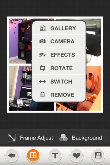 Add effects, rotate, adjust frames.