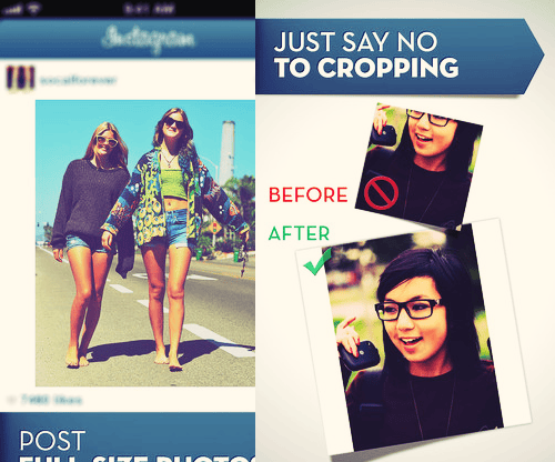 #Nocrop App for Apple and Android Users
