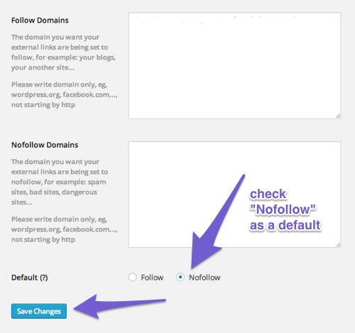 Check NoFollow option