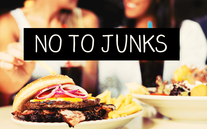 no to junk foods