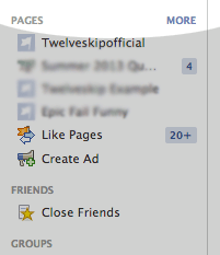 facebook fan pages feed