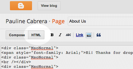 Select HTML to upload pages