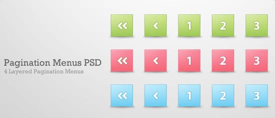 PaginationMenusPSD