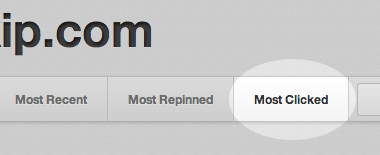 Select MOST CLICKED tab to show your most clicked pins