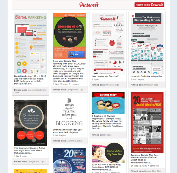 Pinterest Feed on Facebook Business Page