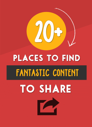 20+ Places to Find Great Content To Share With Your Audience @ http://www.twelveskip.com/marketing/social-media/1336/where-to-find-great-content-to-share
